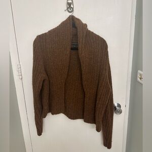 Banana Republic Brown Alpaca Fur Cardigan